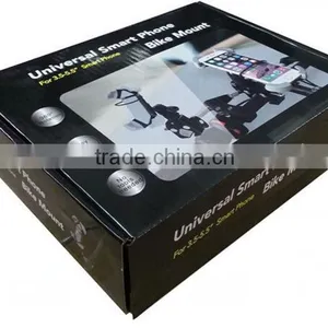 Never Fall Down Metal Universal Smart Phone Golf Cart Stroller Scooter Bike Mount for 3.5-5.5" Phone Bicycle Holder With Strip thumbnail-6