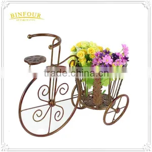 Garden Balcony Bicycle Flower Pot Removable Holder for Home Deco thumbnail-3