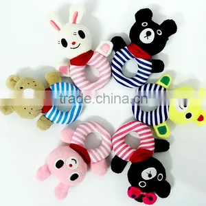 Soft Plush Animal Baby Rattle Noise Maker Squeaky Toy thumbnail-3