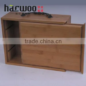 Bamboo Storage Boxes With Slid Lids thumbnail-1