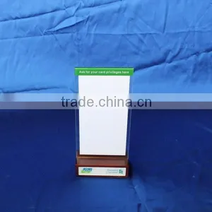 Customized Vertical Double Sided Stand up Clear L-shape Acrylic Sign Holder,A3,A4,A5 Menu Holder Table Tent Quality Choice thumbnail-3