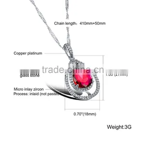 2015 Best Selling Products American Diamond Necklace Sets for Women Mother Gift thumbnail-6
