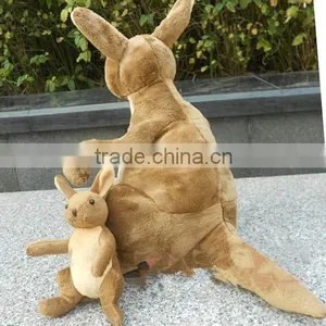 Plush Toys/custom Stuffed and Plush Kangaroo Toy Mum and Baby/stuffed Kangaroo Toy thumbnail-2