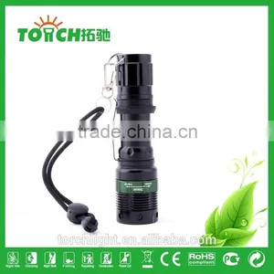 Self Defense Tactical Flashlight High Power Rechargeable Hunting Flash Light XPE Flashlight for Outdoor Camping 8002 thumbnail-2