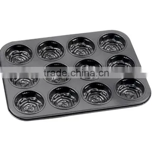 12 Cup Muffin Pan Witth Flower Shape thumbnail-4