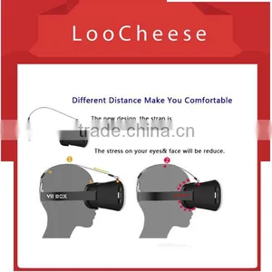 Large Helmet Headset Adjust Cardboard VR BOX FOV 3D VR Virtual Reality 3D Video Glasses For IPhone 6 IOS Android OS thumbnail-3