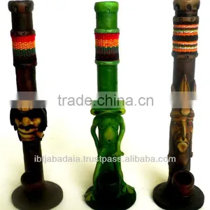 Hand Made Standing Figurine Smoking Pipes thumbnail-1