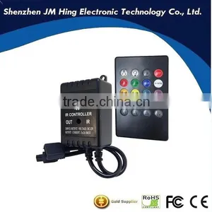 DC12V IR Music Controller With 20 Keys Remote for RGB LED Strip Light thumbnail-1