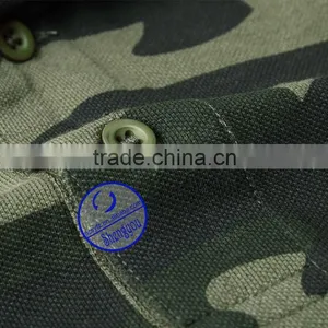 Custom Wholesale Allover Printed Army Style Polo Shirt for Men thumbnail-4