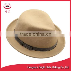 100% Wool Felt Men Formal And Fashionable Fedora Dress Hats thumbnail-2