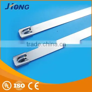 8inch 7.9*200mm Top Quality Ball-Lock Metal Cable Tie For Power Industry thumbnail-1