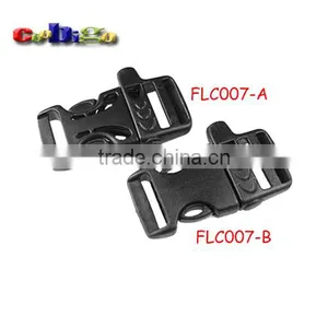 Black Emergency Survival Whistle Buckles For Paracord Bracelets #FLC007-A/B thumbnail-2