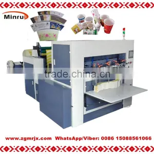 MR-850D Less Waste Paper Cup Die Cutter/automatic Roll Die Cutting Machine thumbnail-1