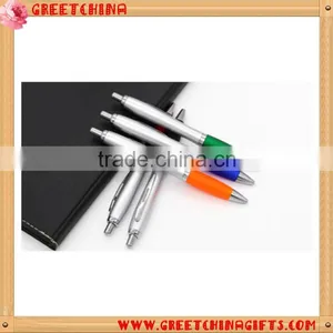 Fancy Plastic Press Clip Ballpoint Pen thumbnail-3