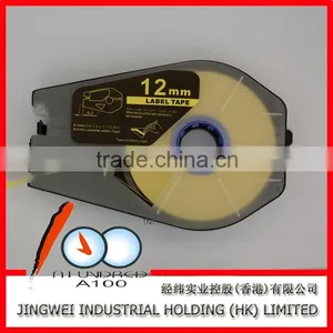 CH-1112Y 12mm Yellow Label Tape Cassette for Cable ID Printer MK2500 thumbnail-1