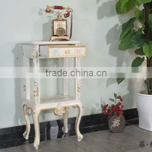 Royal Furniture French Style-antique Hand Carved Furniture Telephone Stand thumbnail-4