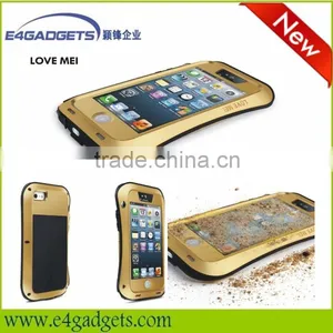 Love Mei Brand Tri Protect Small Waist Style AL Metal Mobile Phone Case for Apple Iphone 5S, for Iphone 5 Case 9 Colors thumbnail-2