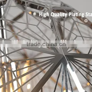 Unique Design Decorative Pendent Light Stainless Steel Ball Pendent Lamp thumbnail-3