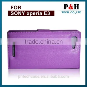 2015 Popular Case for E3 Pu Leather Wallet Filp Case for Song Xperia E3 thumbnail-4