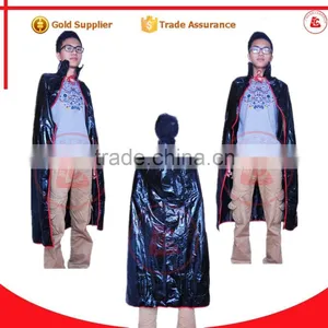 Halloween Party Sexy Mens Cape Coat Long Black Plastic Cape Vampire Cape thumbnail-1