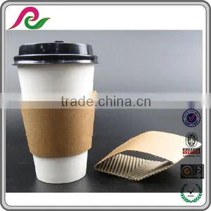 Corrugated Folding Coffee Sleeve With Printing Custom Paper Coffee Cup Sleeve thumbnail-1