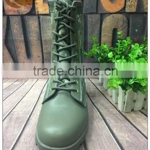 Army Green Camouflage Tactical Boots With Zipper for Army thumbnail-2