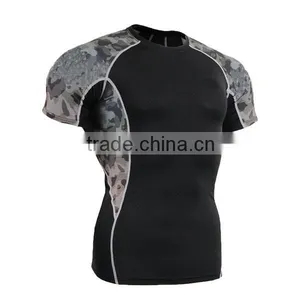 Sublimation Rash Guards,Mosisture-wicking Material Compression Gear,Mens Musle Wear Customized thumbnail-1