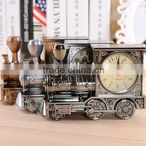 High Quality Train Shape Crystal Small Table Clocks thumbnail-1