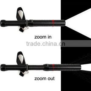 1180 Multi-function Self-defense Rechargeable Baseball Shape 1101 Police Security Flashlight thumbnail-4