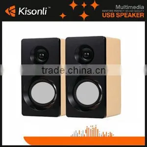 Multimedia Mini Wood Speaker Subwoofer USB Stereo System Speaker for Computer thumbnail-1