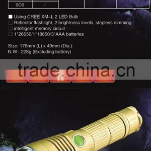 F20 Xml t6 Rechargeable Police Flashlight/hunting Led Flashlights thumbnail-3