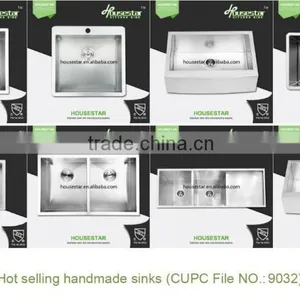 Made in China 18 Gauge Handmade Undermount Single Bowl Stainless Steel Bar/Prep Sink thumbnail-2