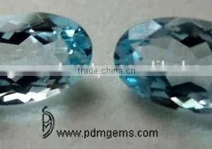 Sky Blue Topaz Semi Precious Gemstone Oval Cut Lot For Platinum Bracelet From Jaipur thumbnail-1