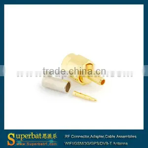 SMA Crimp Male Wire Connector Plug for Cable LMR100 thumbnail-1