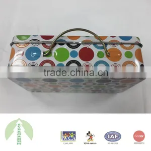 2016 Tin Box With Pin Hinge and Handle, Factory Directly Sale thumbnail-6