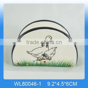 Easter Gift Ceramic Rabbit Napkin Ring for Tableware thumbnail-4