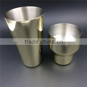 900ml Gold Plated Cocktail Shaker Stainless Steel Bar Tools thumbnail-5