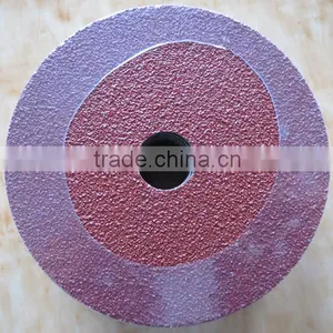 4"round Hole Aluminium Oxide Abrasive Fiber Disc thumbnail-2