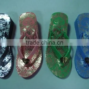 663 LOULUEN Wholesale Women EVA Slippers Ladies High Heel Flip Flops Customized thumbnail-1