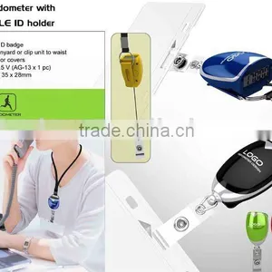 Pedometer With Retractable ID Holder thumbnail-1