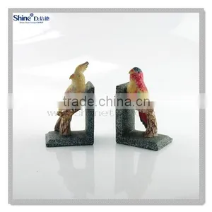 Mini Cute Parrot Grianite Bookends Children Unique Reading Book Holder thumbnail-2