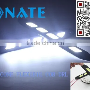 Newest Car Flexible Led Drl/ Auto Led Daytime Running Light COB Led Drl 12V thumbnail-3