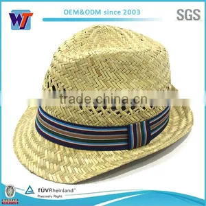 High Quality Wholesale Cheap Fedora Straw Paper Hat thumbnail-1