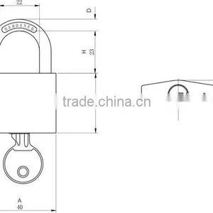85 Series Rhomb Type Brass Padlock thumbnail-2