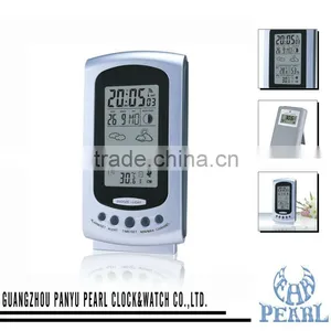 Pearl Radio Controlled Clock PR 403 With Weather Station thumbnail-1