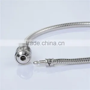 Wholesale 925 Sterling Silver European Charm DIY Bracelet BR008 thumbnail-3