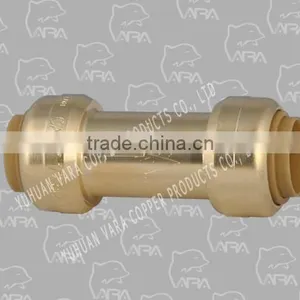 251-13 Brass to Stainless Connecting Fitting (PUSH FITTING BRASS OV CHECK VALVE (PUSH X PUSH)) thumbnail-1