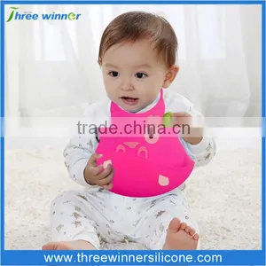 Hot Sale Silicone Bib Fashion Wholesaele Baby Bib Custom thumbnail-2