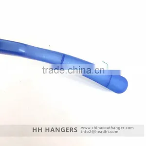 Semitransparent Blue Plastic Suit Clothing Hanger thumbnail-4