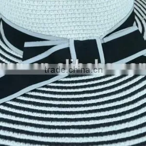 2016 Latest Design Summer Beach Paper Straw Hat Younger Girl Favourite Bowknot Ladies Cheap Straw Hat thumbnail-6
